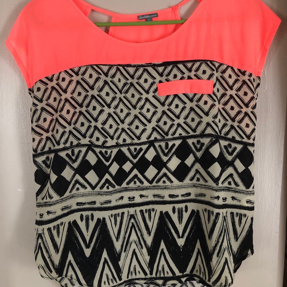 Cute design shirt with cut outs